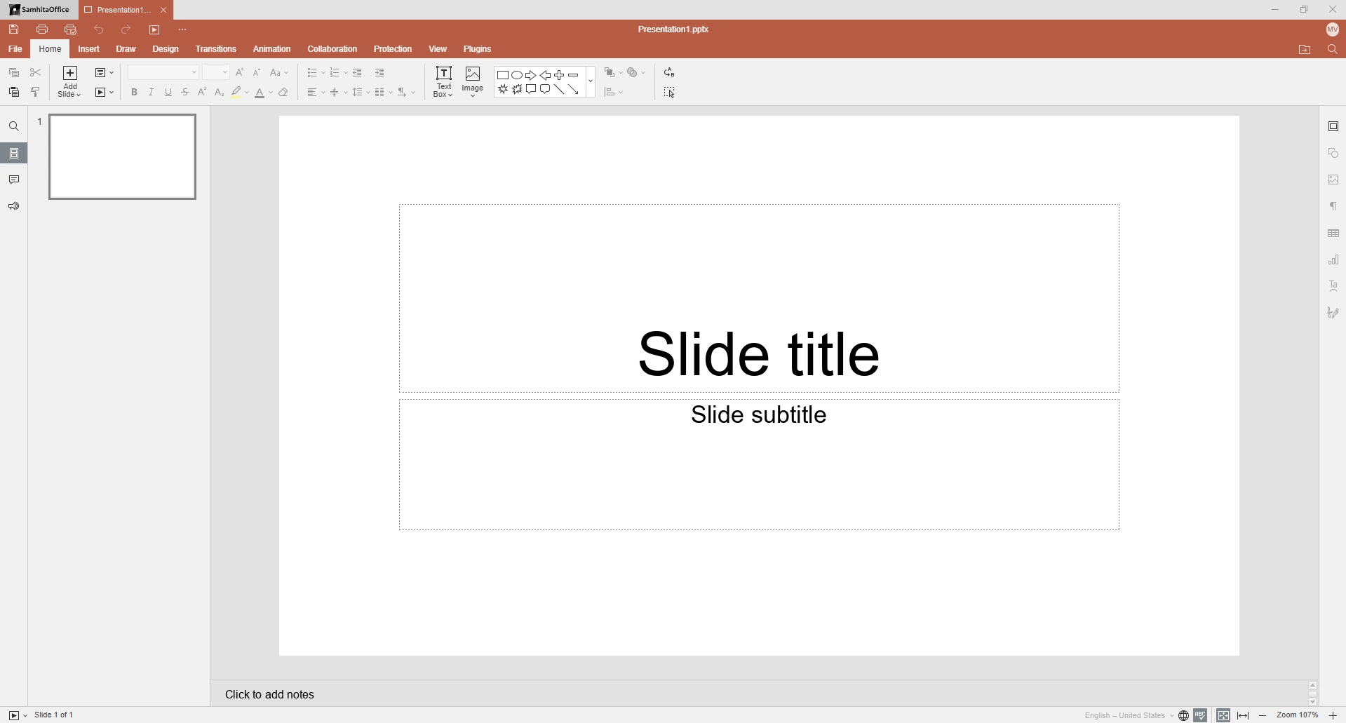 Original Samhita Pradarshan presentation editor with slide workspace
